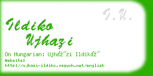 ildiko ujhazi business card